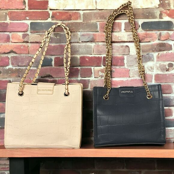 JingPin PiJu Women’s Chain Shoulder Bag Bundle - Picture 1 of 2